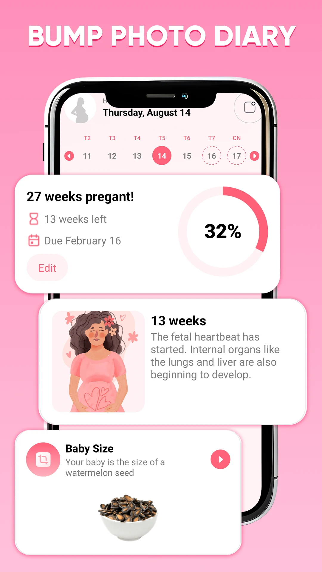 Pregnancy Calendar & Tracker screenshot
